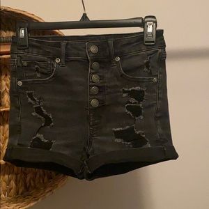 American Eagle Black Shorts High Waisted